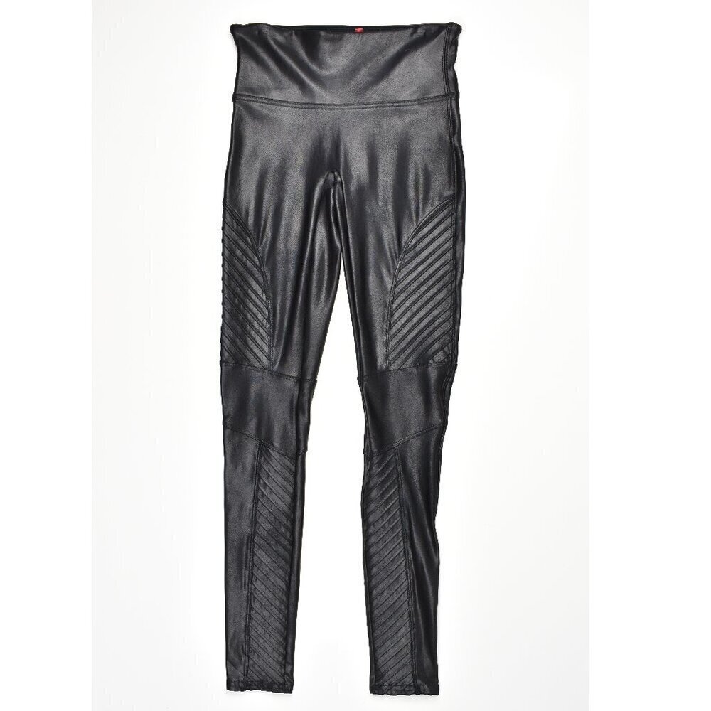 SPANX Faux Leather Moto Legging - Small